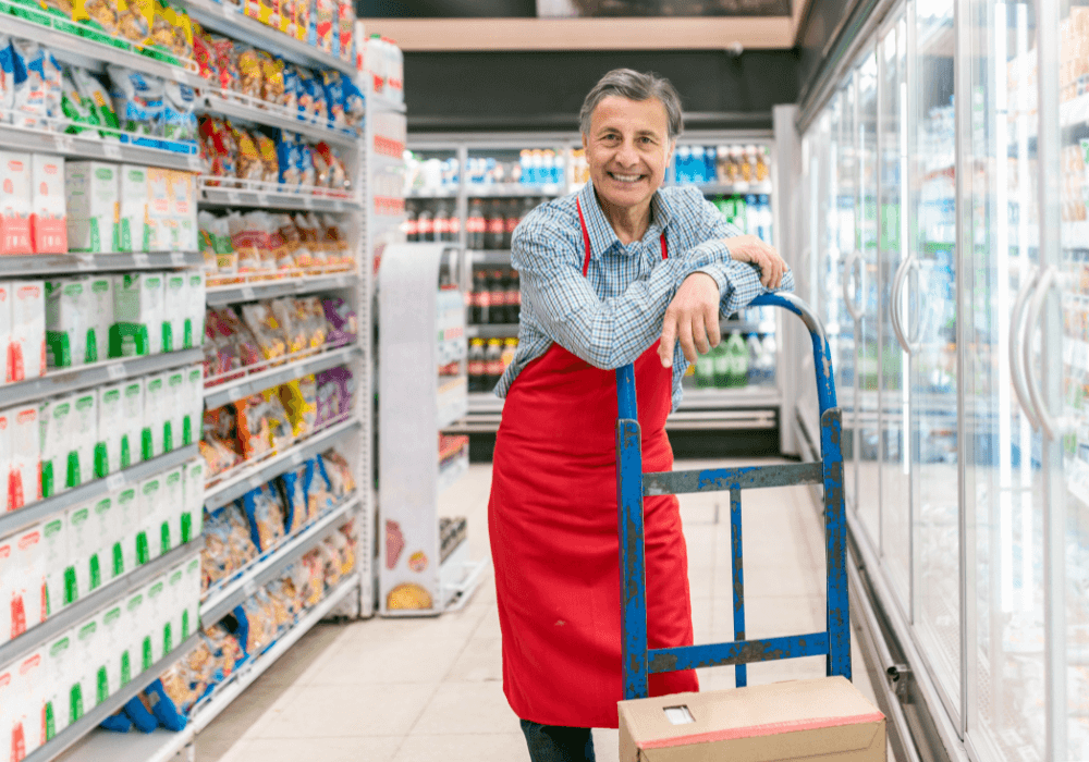 man in the convenience store jobs after retirement