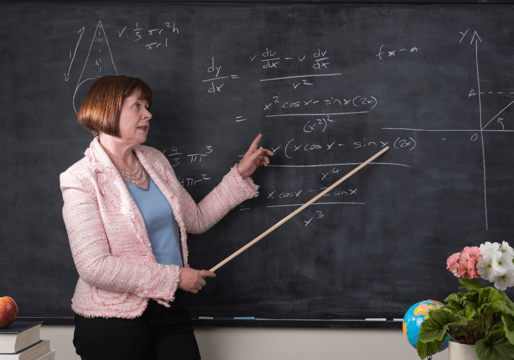 math teacher having a lesson retirement poems for teachers