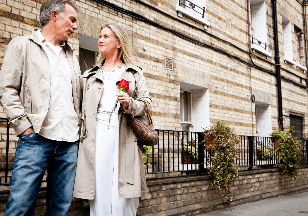 mature couple on a date red flags when dating in your 50s