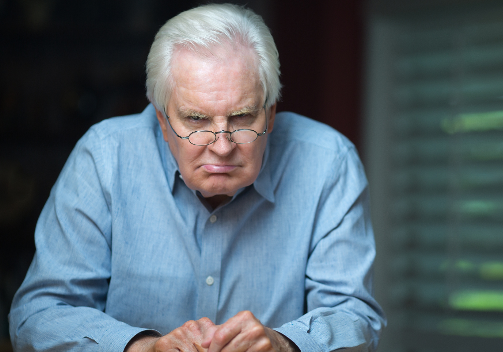 grandfather with an angry face toxic grandparents signs